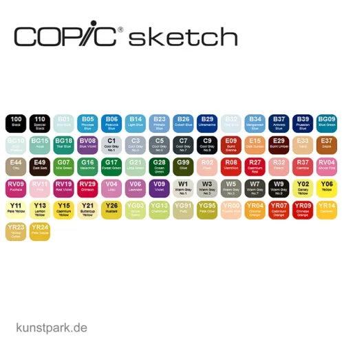 Artikelbild 2 des Artikels “COPIC sketch Set 72er - A “