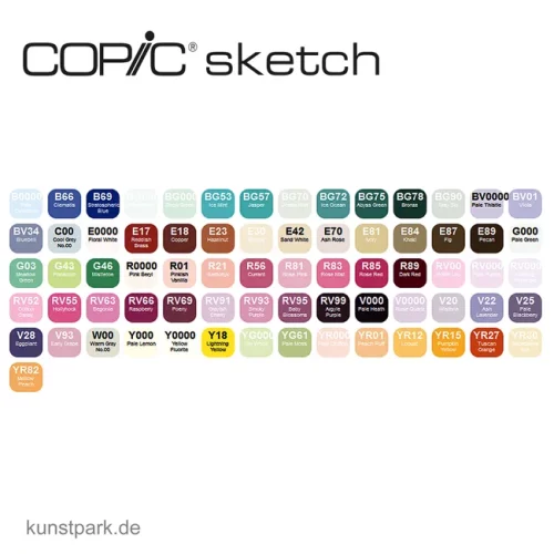 Artikelbild 2 des Artikels “COPIC sketch Set 72er - E “