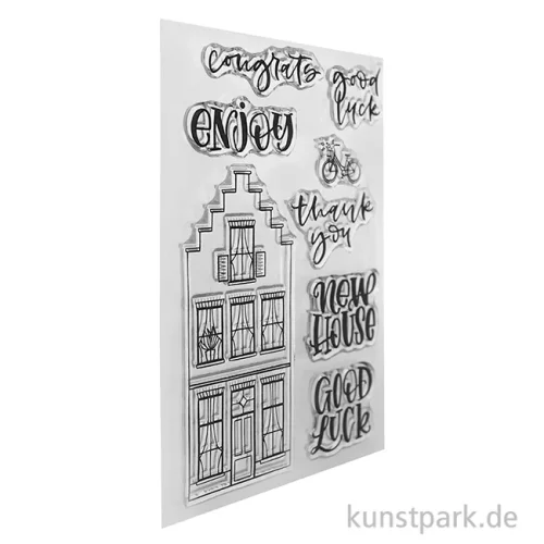 Artikelbild 2 des Artikels “CraftEmotions Clear Stamps - Lettering - New Home 2, DIN A6 “