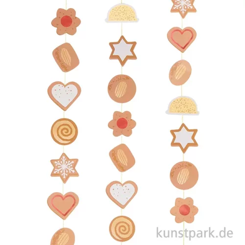 Artikelbild 2 des Artikels “Deko Girlande - Cookies, 6,5 x 7,5 cm, Länge 2,3 Meter “