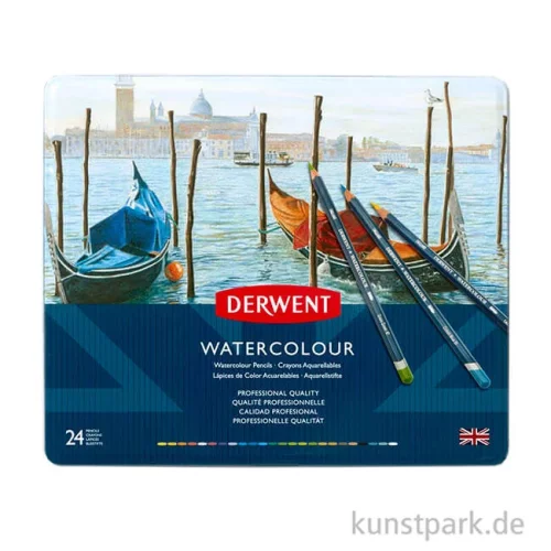 Artikelbild 2 des Artikels “Derwent WATERCOLOUR, 24 Aquarellstifte im Metalletui “