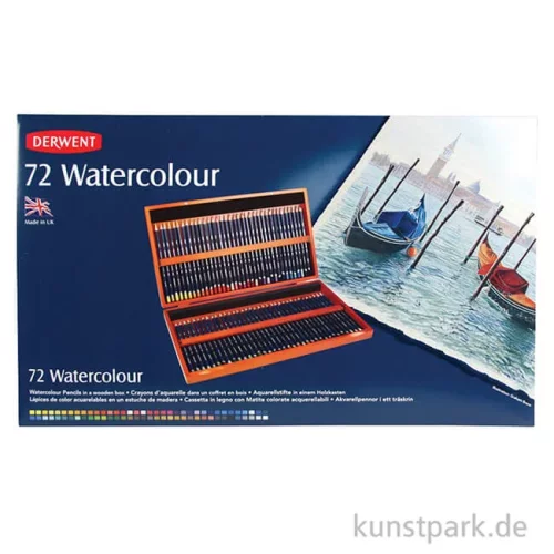 Artikelbild 2 des Artikels “Derwent WATERCOLOUR, 72 Aquarellstifte im Holzkasten “