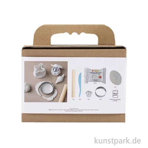 Artikelbild 2 des Artikels “DIY Bastelset - Kerzenhalter + Dose mit Muscheln Modellieren, Weiß “