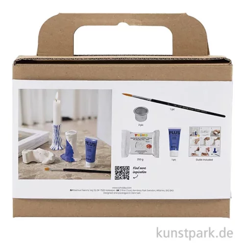 Artikelbild 2 des Artikels “DIY Bastelset - Kerzenhalter Modellieren, Blau “