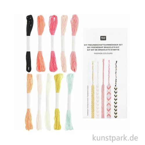 Artikelbild 2 des Artikels “DIY Freundschaftsarmbänder Set, Fashion Colours, 10 x 8 m Garn “