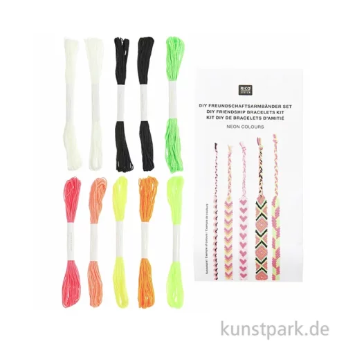 Artikelbild 2 des Artikels “DIY Freundschaftsarmbänder Set, Neon Colours, 10 x 8 m Garn “