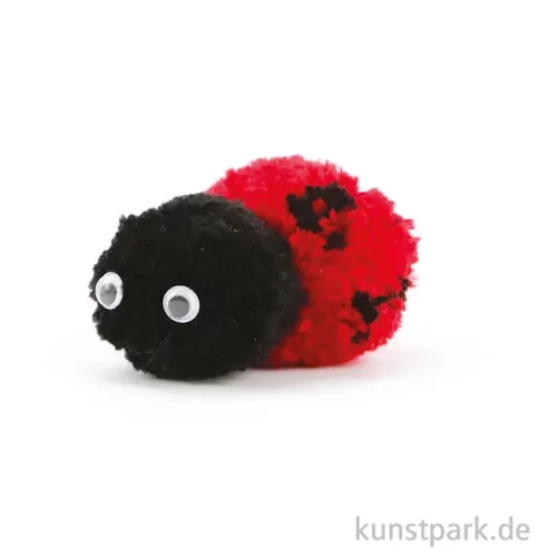 Artikelbild 2 des Artikels “DIY Pompon Bastelset - Marienkäfer “