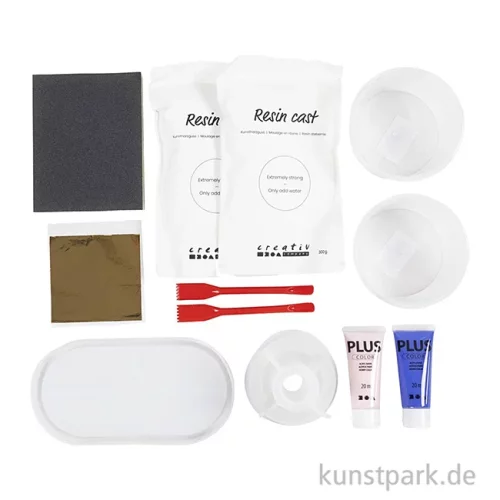 Artikelbild 2 des Artikels “DIY Set - Kerzenhalter + Tabletts Gießen, Weiß, Blau, Pink “