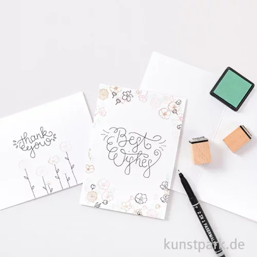 Artikelbild 2 des Artikels “Doppelkarten - Weiß, DIN A6, 25 Stück “