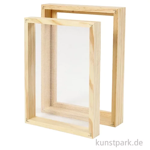 Artikelbild 2 des Artikels “Doppelter Schöpfrahmen zum Papierschöpfen, DIN A5 “