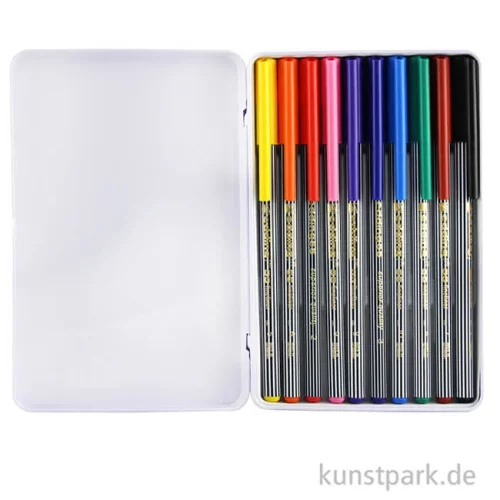 Artikelbild 2 des Artikels “edding 55 Fineliner Set, Metallschachtel mit 10 Farben “