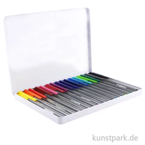 Artikelbild 2 des Artikels “edding 55 Fineliner Set, Metallschachtel mit 16 Farben “