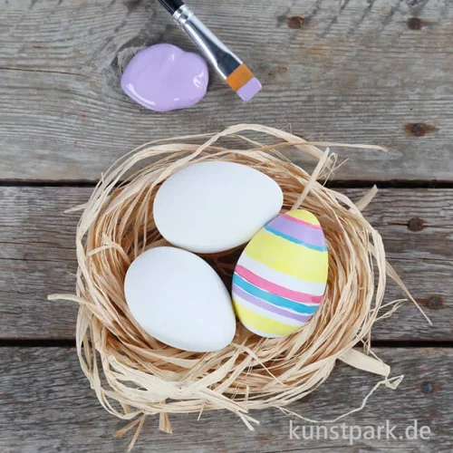 Artikelbild 2 des Artikels “Eier aus Kunststoff, 6 cm, 12 Stück - weiß “