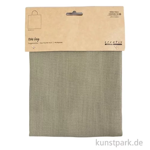 Artikelbild 2 des Artikels “Einkaufstasche aus Baumwolle, Staubgrün, 38 x 42 cm “