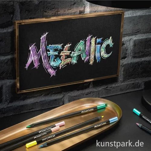 Artikelbild 2 des Artikels “Faber-Castell Buntstifte Black Edition Metallic, 12er Kartonetui “