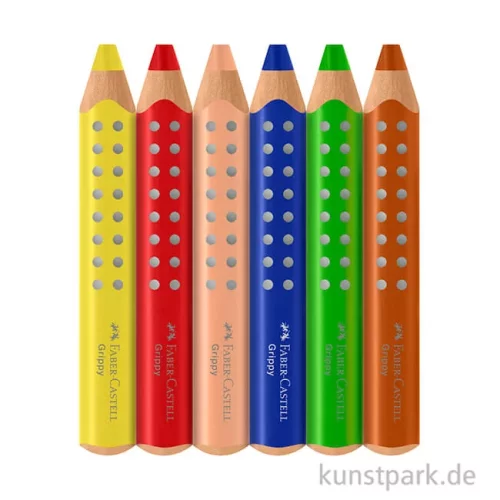 Artikelbild 2 des Artikels “Faber-Castell Grippy Buntstifte für Kinder, 6er Set “