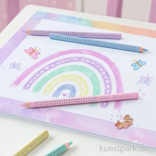 Artikelbild 2 des Artikels “Faber-Castell JUMBO Grip Buntstifte, 5er Etui - Pastell “