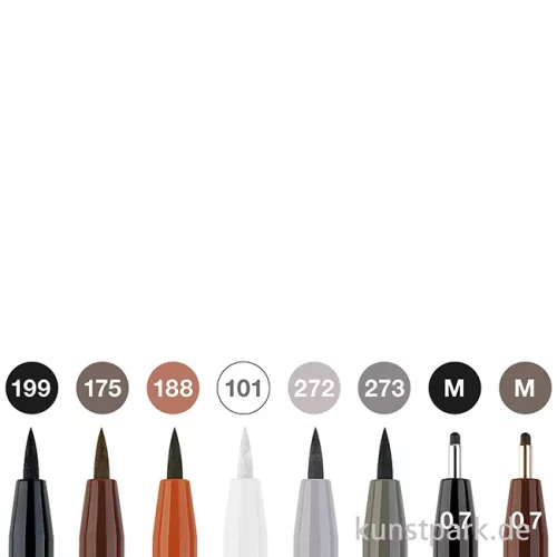 Artikelbild 2 des Artikels “Faber-Castell PITT Artist Pen Brush - 8er Set - Classic “
