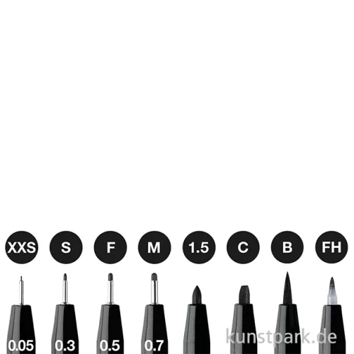 Artikelbild 2 des Artikels “Faber-Castell PITT Artist Pen Tuschestifte - 8er Set - Schwarz “