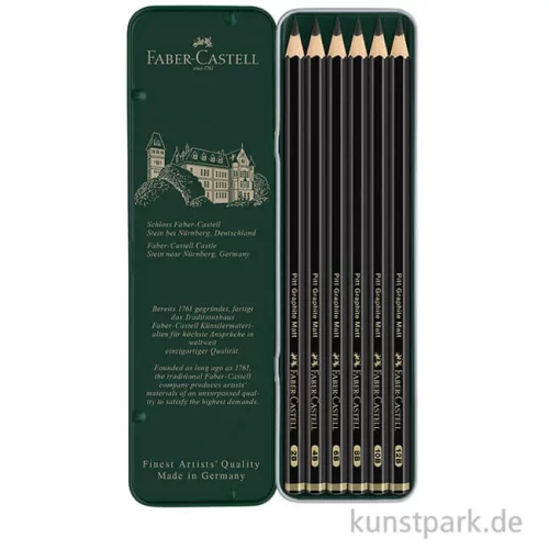 Artikelbild 2 des Artikels “Faber-Castell PITT Graphite Matt - 6 Stifte im Metalletui “