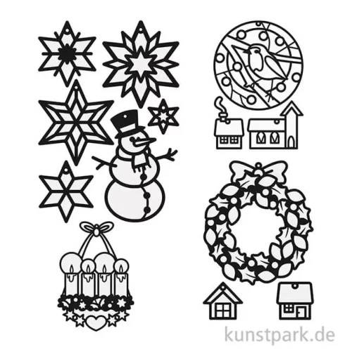 Artikelbild 2 des Artikels “Fensterbilder Bastelset - WINTER Transparent “