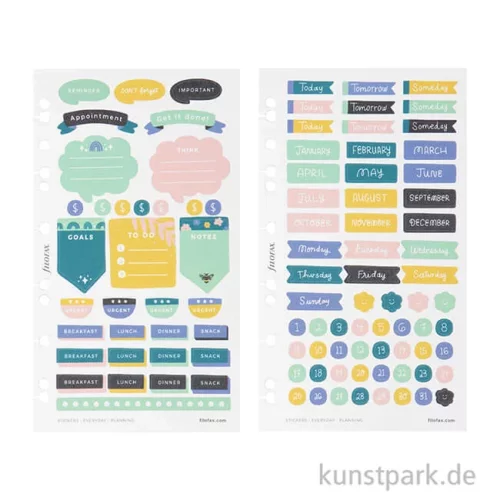 Artikelbild 2 des Artikels “FILOFAX Sticker - Everyday Planning, 6 Stickerbögen “