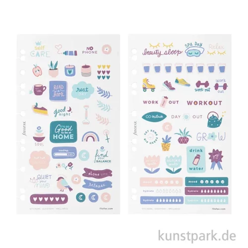 Artikelbild 2 des Artikels “FILOFAX Sticker - Everyday Wellness, 6 Stickerbögen “