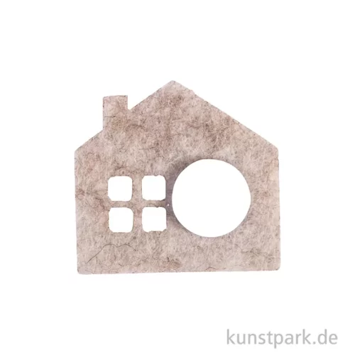 Artikelbild 2 des Artikels “Filz Streuteile Mini Häuser mit Klebepunkt, 2,5-3,5 cm, 14 Stück “