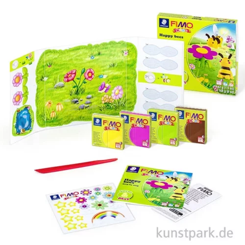 Artikelbild 2 des Artikels “FIMO Kids Form & Play - Happy Bees, 4 x 42 g + Zubehör “