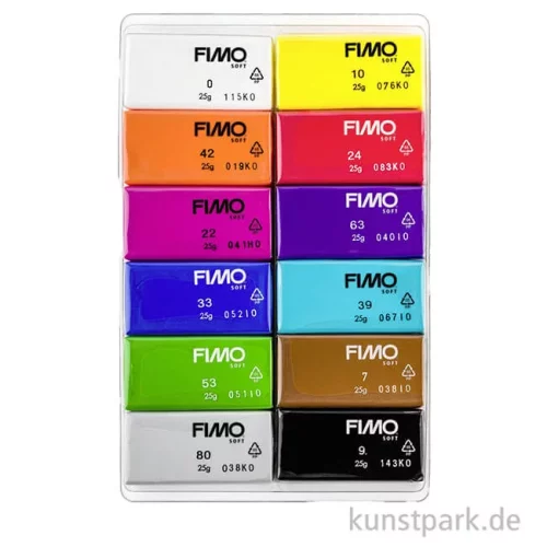 Artikelbild 2 des Artikels “FIMO soft Modelliermassen Set - Basic Colours, 12 x 25 g “