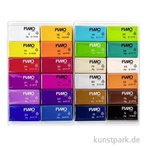 Artikelbild 2 des Artikels “FIMO soft Modelliermassen Set - Basic Colours, 24 x 25 g “