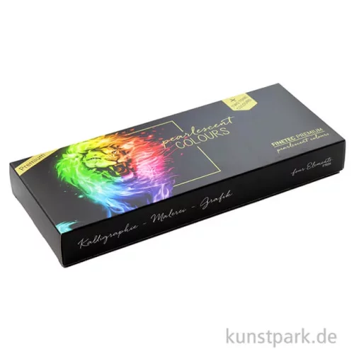 Artikelbild 2 des Artikels “FINETEC Perlglanzfarben in 24er Metallkasten - 4 Elements Premium “
