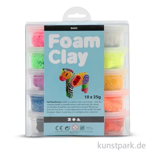 Artikelbild 2 des Artikels “Foam Clay Basic Sortiment mit 10 Stück 35g “