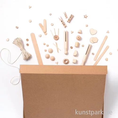 Artikelbild 2 des Artikels “folia Kreativ Box - Holz Bastelset, Natur, über 590 Teile “