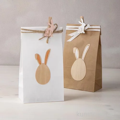 Artikelbild 2 des Artikels “Furnierholz Osterhasen + Freunde, Natur, 3,9-8,8 cm, 14 Stück “