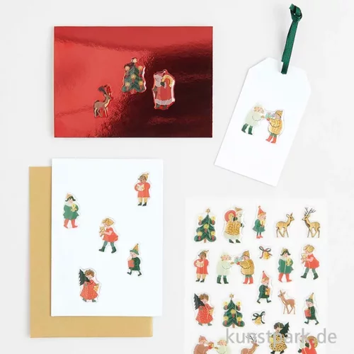 Artikelbild 2 des Artikels “Gelsticker - Weihnachtskinder, 41 Aufkleber “