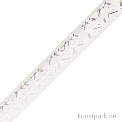 Artikelbild 2 des Artikels “Geschenkpapier - Weiß mit goldenen Zacken, 200 x 70 cm “