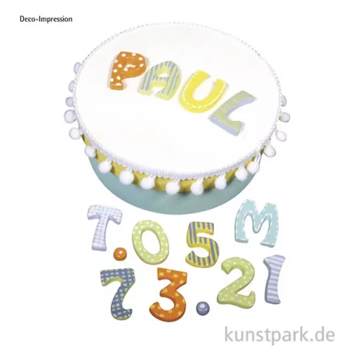 Artikelbild 2 des Artikels “Gießform - Buchstaben und Zahlen, 37 Motive, 2 - 3 cm “