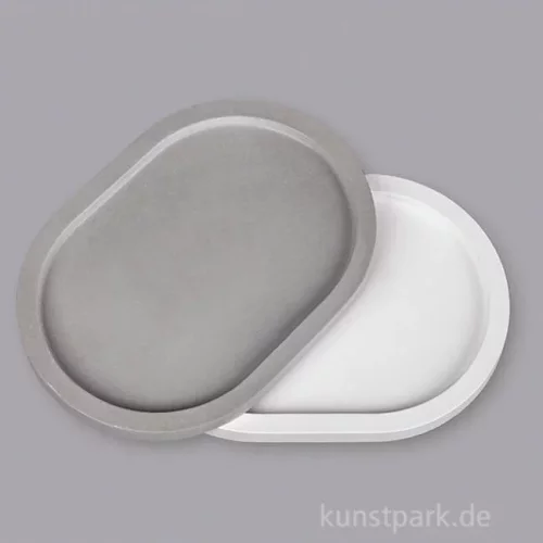Artikelbild 2 des Artikels “Gießform - Dekoplatte Oval, 24,5 x 18 x 2 cm “
