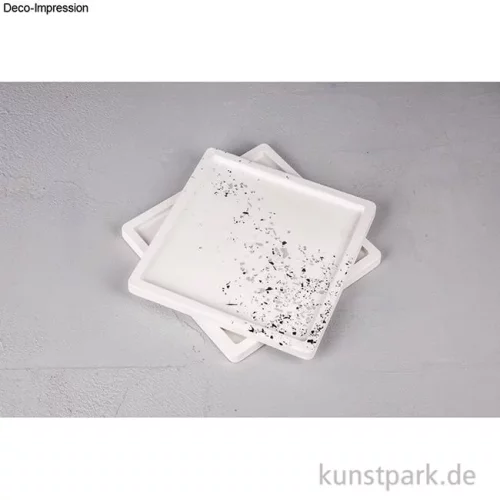 Artikelbild 2 des Artikels “Gießform - Dekoplatte Quadrat, 25 x 25 x 2 cm, Rand 1,3 cm “