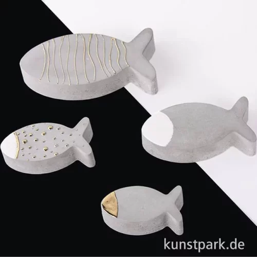 Artikelbild 2 des Artikels “Gießform - Fische 4er Set, 7,5 - 14,5 cm, Tiefe 3 cm “