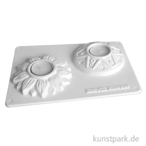 Artikelbild 2 des Artikels “Gießform - Kerzenhalter, Blume + Symbole “