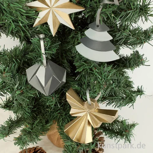 Artikelbild 2 des Artikels “Gießform - Weihnachtsdeko, 4 Anhänger, Motiv Größe 40-80 mm “
