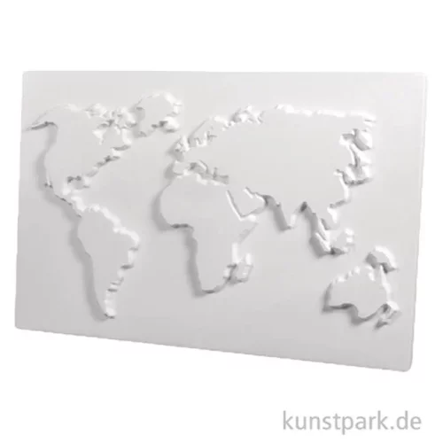 Artikelbild 2 des Artikels “Gießform - Weltkarte, Größe 20 x 30 cm “