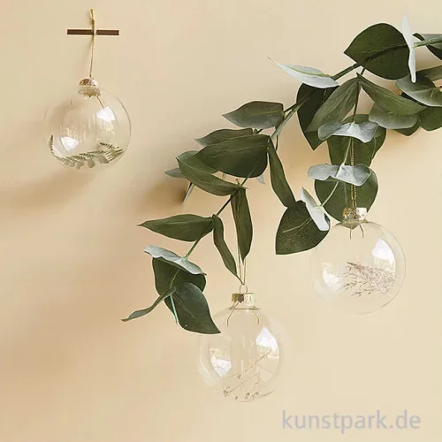 Artikelbild 2 des Artikels “Glaskugel - Baumschmuck mit Trockengräsern, 8 cm “