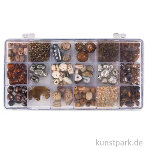 Artikelbild 2 des Artikels “Glasperlen-Mix in Kunststoffbox, 240 g - Topas “