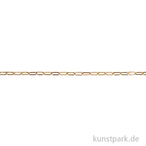 Artikelbild 2 des Artikels “Gliederkette Paperclip, Gold, 1,5 x 17 x 6,5 mm, Länge 80 cm “