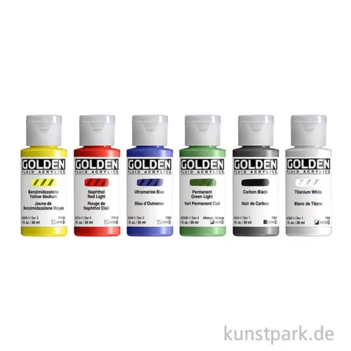 Artikelbild 2 des Artikels “GOLDEN Fluid Acryl - Intro Set, 6 x 30 ml “