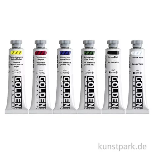 Artikelbild 2 des Artikels “GOLDEN Heavy Body Acryl - Essentials Set, 6 x 59 ml “