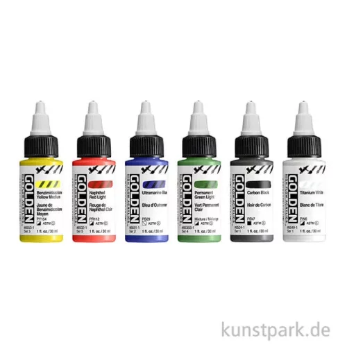 Artikelbild 2 des Artikels “GOLDEN High Flow Acryl - Intro Set, 6 x 30 ml “